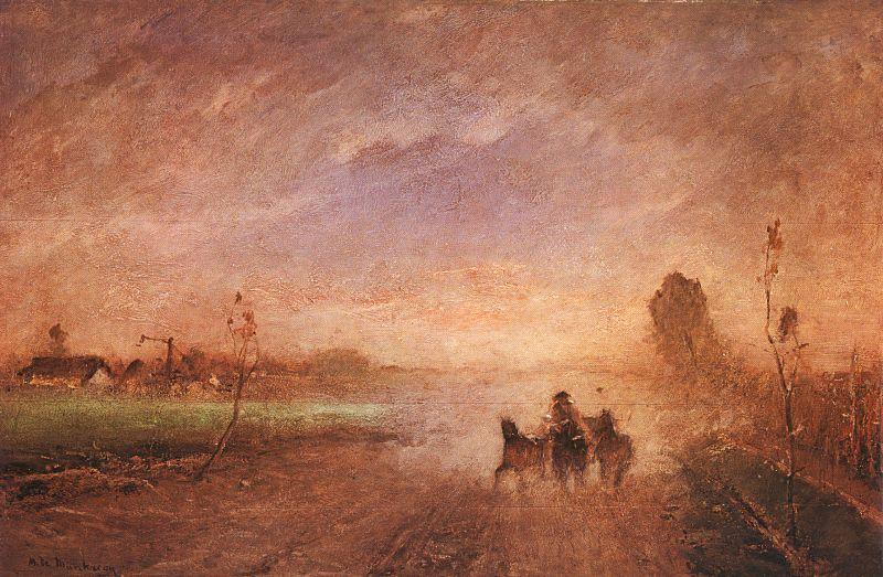 Mihaly Munkacsy Dusty Road I Sweden oil painting art